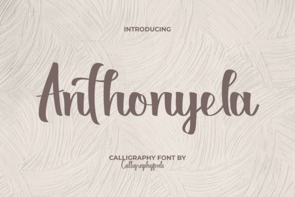 Anthonyela Font: Bold Calligraphy for Editorial Design