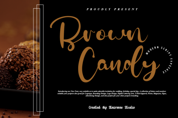 Brown Candy Font for Creative Design