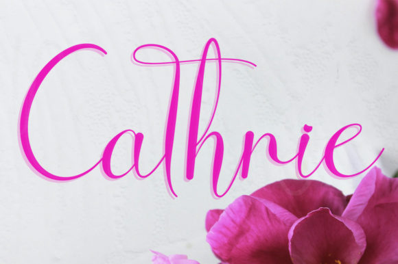 Cathrie Font for Romantic Campaigns