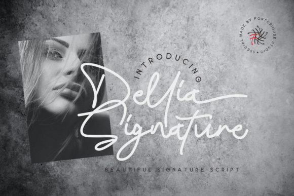 Dellia Signature Font for Elegant Campaigns