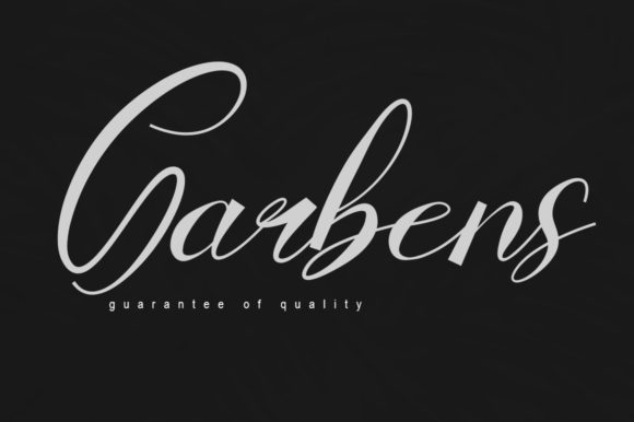 Garbens Font: Elegant Script for Creative Projects