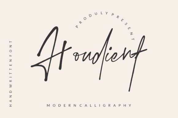 Houdient: A Script Font for Elegant Design