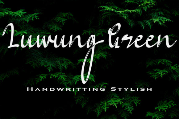 Luwung Green Font for Creative Publishing