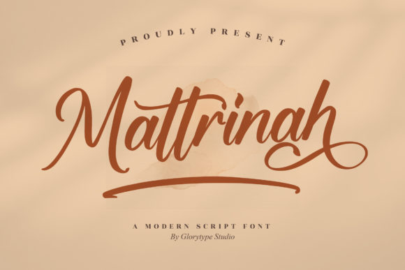 Mattrinah: Trendy Script Font for Business