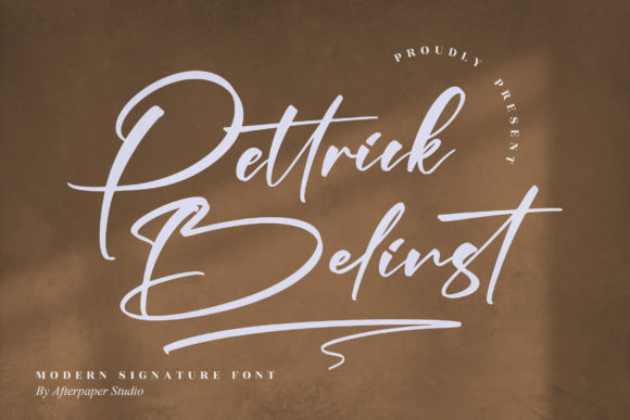 Pettrick Belinst: A Script Font for Creative Campaigns