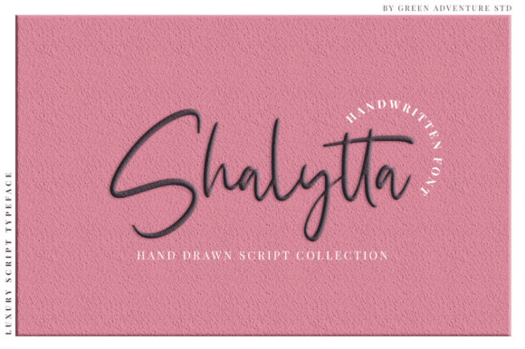 Shalytta: A Handwritten Script Font for Web Design