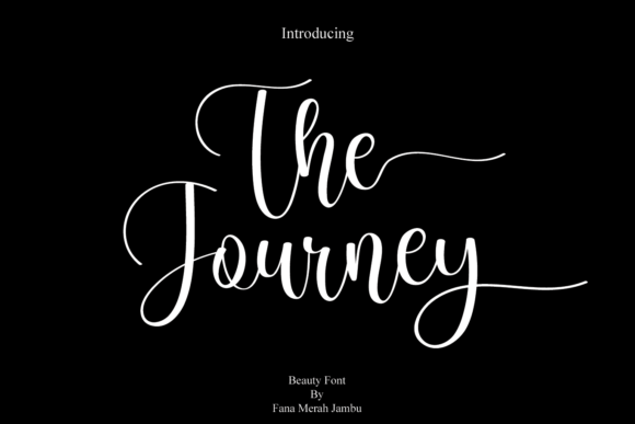 The Journey Font for Creative Projects