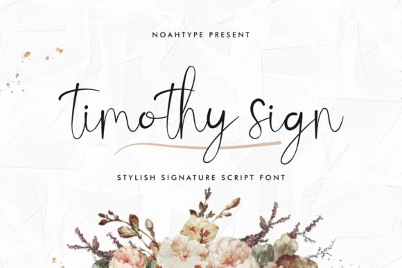 Timothy Sign Font for Elegant Branding