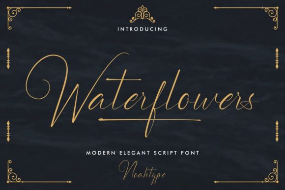 Waterflowers: A Font for Elegant Branding